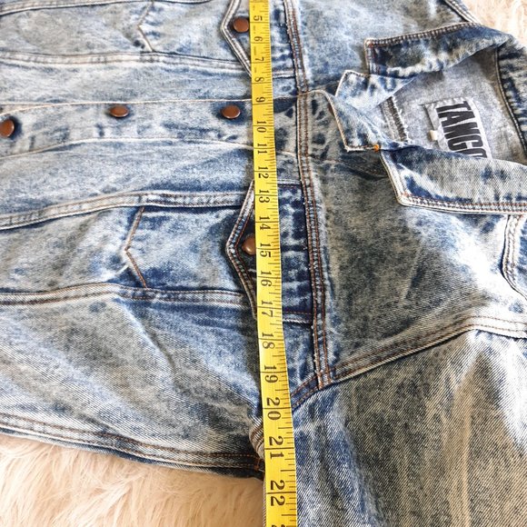 Vintage Tango Women's Blue Light Wash Denim Jacket Size 8 - Picture 8 of 10